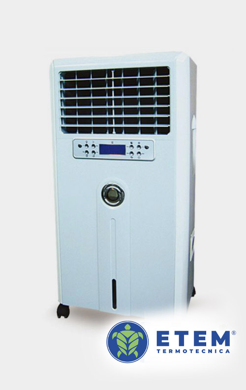 Raffrescatore Mobile - ETEM Termotecnica produce raffrescatori evaporativi adiabatici - il nostro raffrescatore mobile per raffrescamento evaporativo e adiabatico