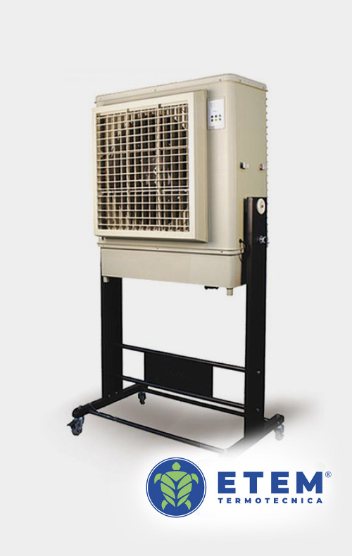 Raffrescatore portatile - ETEM Termotecnica produce raffrescatori evaporativi, pannelli gocciolatori evaporativi, raffrescamento industriale, raffrescatori portatili